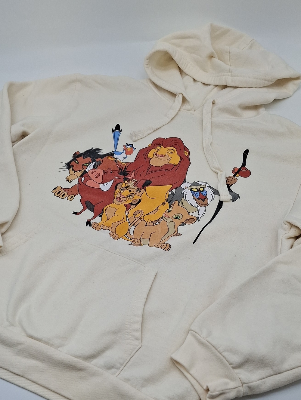 Disney Lion King Graphic Hoodie Sweatshirt Ivory L(11-13)